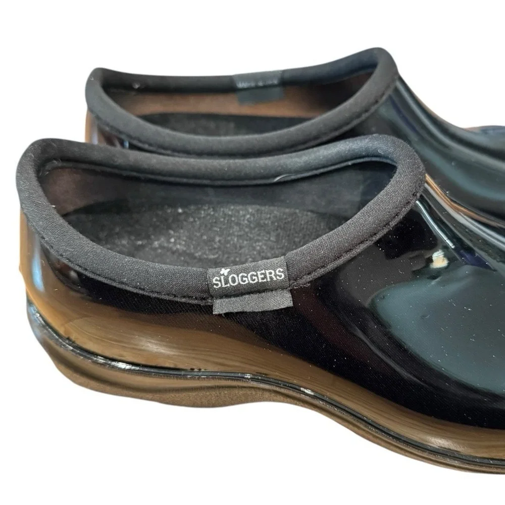 Sloggers Shoes Womens 9 Black Waterproof Slip-on Rain Garden Snow Comfort